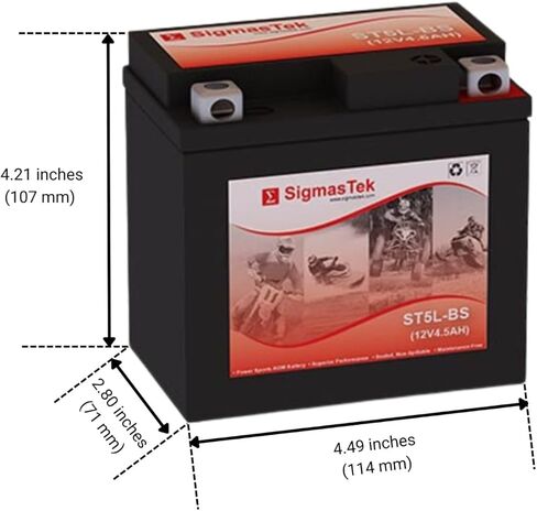 بطارية دراجة نارية SigmasTek ST5L-BS in Saudi Arabia