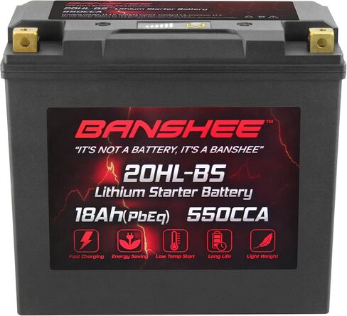 بطارية Banshee LiFePO4 12V 18Ah 550CCA، متوافقة مع Harley Davidson FXSTD Softail Deuce 1450 2002-2003 in Saudi Arabia
