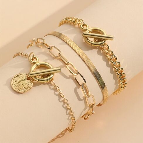 Chunky Bangle Cuff Jewelry Gold Bracelet Design Unique Femme Accessories Modern Jewelry in Saudi Arabia