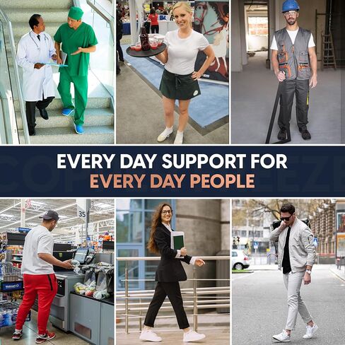 نعال داخلية مريحة تعمل بالضغط النحاسي طوال اليوم. زخرفة لتناسب حشوات الأحذية للرجال والنساء. التهاب اللفافة الأخمصية، دعم القوس، بطانة الكعب، وسادة مشط القدم. طبقة علوية للتحكم في الرائحة مغمورة بالنحاس. in Kuwait