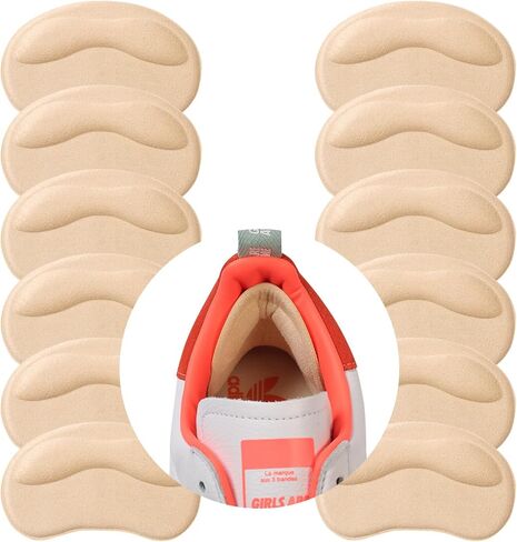 وسائد للكعب للأحذية الفضفاضة ومقابض وبطانات الكعب للرجال والنساء - واقيات من البثور وألم الكعب والانزلاق والاحتكاك (6 أزواج، أسود) in Kuwait