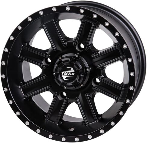 TUSK 4/156 Cascade Wheel 12x7 4.0 + 3.0 Matte Black for Yamaha Raptor 700R SE 2022-2025 in Saudi Arabia