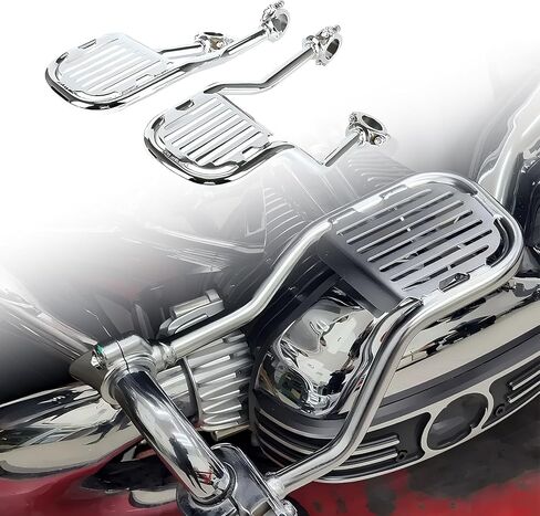 1 Kit Motorcycle Driver Pedal Leg Support Wide Footpegs for BMW R18 R18TC Roctane R18B Transcontinental R 18B/Classic/100 Year, Motorcycle Footrest (Chrome) in Saudi Arabia