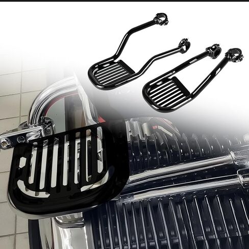 مجموعة واحدة من دواسة سائق الدراجة النارية تدعم أقدام واسعة لسيارة BMW R18 R18TC Roctane R18B Transcontinental R 18B/Classic/100 Year، مسند قدم للدراجات النارية (كروم) in Kuwait