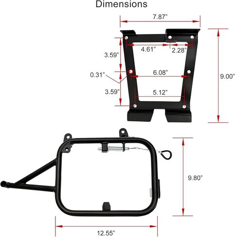 رفوف Tusk Pannier المتوافقة مع CFMOTO Ibex 800 E/S/T 2023-2025 in Saudi Arabia
