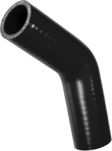 1 Pcs 32mm 1.26" ID 90mm 3.54" Length 45 Degrees Black Car Silicone Hose Coolant Hose Universal Item Replacement in Saudi Arabia