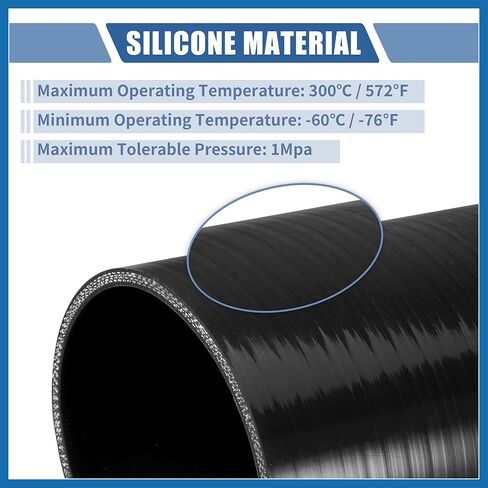 1 Pcs 32mm 1.26" ID 90mm 3.54" Length 45 Degrees Black Car Silicone Hose Coolant Hose Universal Item Replacement in Saudi Arabia