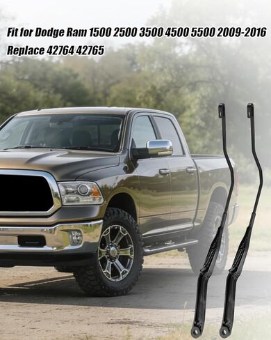 1 Pair Front Windshield Wiper Arm Fit for Dodge Ram 1500 2500 3500 4500 5500 2009-2016 Replace 42764 42765 55277449AA 55277449AB 55277449AC 55277449AD in Saudi Arabia