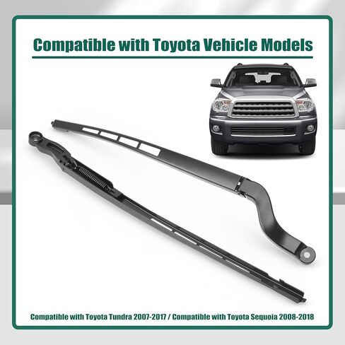 YUXIVCNE 2Pcs 85221-0C020 85211-0C020 Front Windshield Wiper Arm Kit Compatible with Toyota Tundra 2007-2017 Replacement for Toyota Sequoia 2008-2018 Left and Right Side Wiper Arms Assembly in Saudi Arabia
