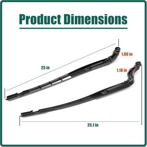 YUXIVCNE 2Pcs 85221-0C020 85211-0C020 Front Windshield Wiper Arm Kit Compatible with Toyota Tundra 2007-2017 Replacement for Toyota Sequoia 2008-2018 Left and Right Side Wiper Arms Assembly in Saudi Arabia