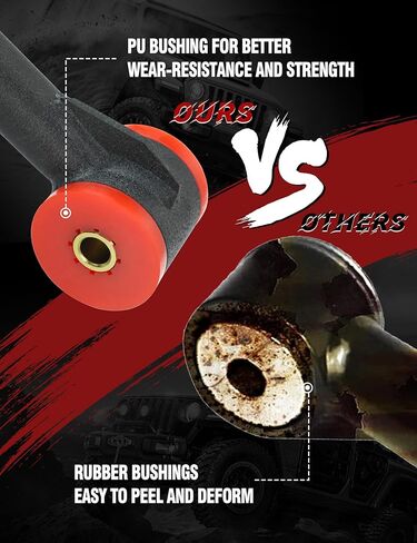 Front Upper Control Arms for 2005-2023 Toyota Tacoma, 1–4" Lift, Heavy Duty Suspension Arms with Pre-Installed PU Bushings & Ball Joints, Wrinkle Black (2PCS) in Kuwait