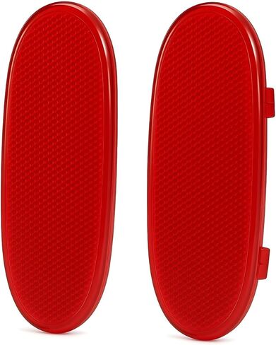 2PCS Front Door Panel Reflector Light Cover for 2002-2008 Dodge Ram 1500, Replacement 5179299AA,Red Panel Reflectors Interior Door Lamp Cover for Front Doors Only in Kuwait