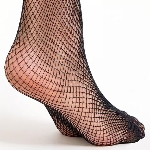 Women's High Waist Fishnet Stockings, One Size and Plus Size Thigh High Mesh Pantyhose in Saudi Arabia