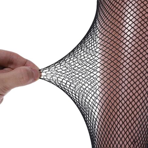 Women's High Waist Fishnet Stockings, One Size and Plus Size Thigh High Mesh Pantyhose in Saudi Arabia