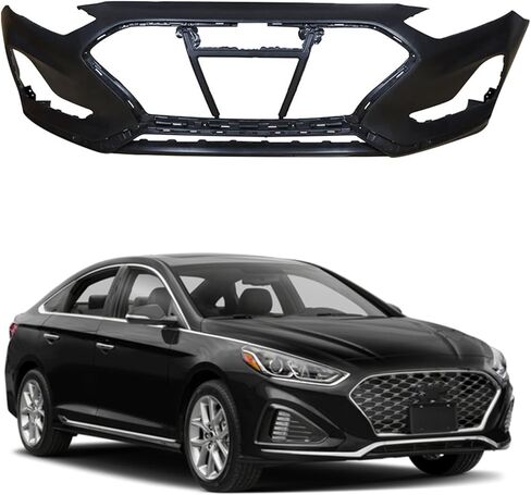 GXYWADY Front Bumper Cover Replacement for Sonata 2018 2019 Replacement for HY1000219 191275430217 in Saudi Arabia