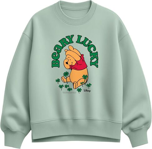 Disney - Beary Lucky - Ladies Oversized Fleece Crew Sweatshirt in Saudi Arabia