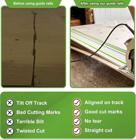55 Inches Guide Rail FS-1400/2, 55" Track for Festool TS-55/TS-75 Track Saws, Aluminum Alloy in Kuwait