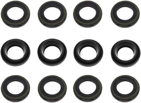 2X 4X 8X 12X Cylinder Head Cover Spark Plug Oil Seal Compatible with KUN35L KUN25L Hiace KDH201R KDH201L Fits 23682-30040 2368230040(12PCS) in Saudi Arabia