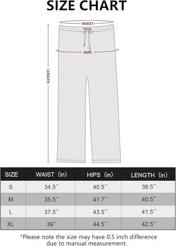 Accbiety Women's Drawstring Pajama Pants Casual Wide Leg Womens Lounge Pants Soft Sleep Pajama Bottoms 2 Pack in Kuwait