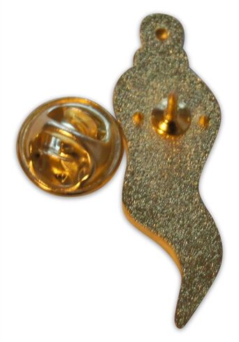 Novel Merk Italian Horn – Mediterranean Culture Lapel Pin, Hat Pin & Tie Tack Set - with Clutch Back in Saudi Arabia