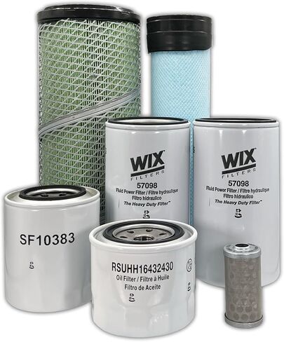 طقم فلتر صيانة HERO لمرشحات جرار Kubota M5660SUH المتوافقة مع OEM RD45242272 RD45242280 HH16432430 HHTA037710 HH1J143172 1G31143380 in Kuwait