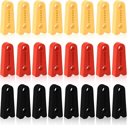 24Pcs Car Door Shock Absorber Pads, Silicone Car Door Locks for Shock Absorption & Noise Reduction, Red Yellow White with Anti-Slip Design General Tools for Truck/SUV in Kuwait
