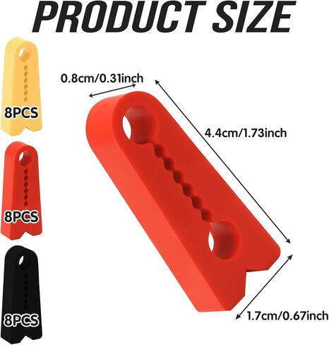 24Pcs Car Door Shock Absorber Pads, Silicone Car Door Locks for Shock Absorption & Noise Reduction, Red Yellow White with Anti-Slip Design General Tools for Truck/SUV in Kuwait