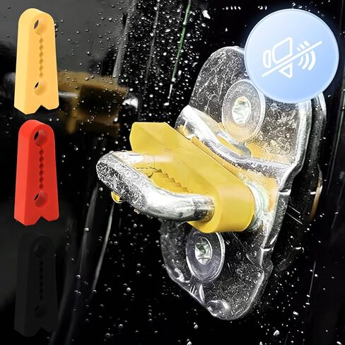 24Pcs Car Door Shock Absorber Pads, Silicone Car Door Locks for Shock Absorption & Noise Reduction, Red Yellow White with Anti-Slip Design General Tools for Truck/SUV in Kuwait