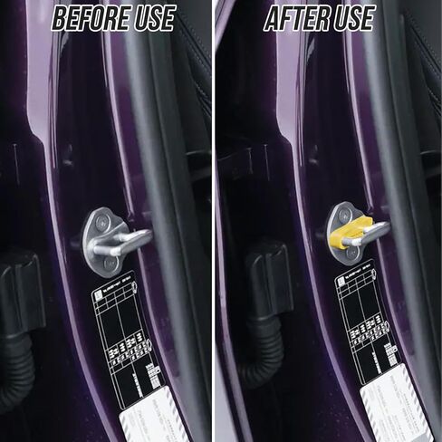 24Pcs Car Door Shock Absorber Pads, Silicone Car Door Locks for Shock Absorption & Noise Reduction, Red Yellow White with Anti-Slip Design General Tools for Truck/SUV in Kuwait