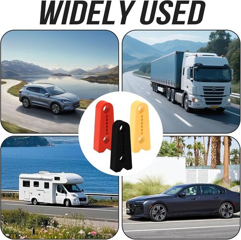 24Pcs Car Door Shock Absorber Pads, Silicone Car Door Locks for Shock Absorption & Noise Reduction, Red Yellow White with Anti-Slip Design General Tools for Truck/SUV in Kuwait