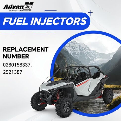 0280158337 2PCS Fuel Injector Compatible with Polaris 2016-2021 General 1000/ 2021General XP 4 RZR 2018-2021 RS1/2015-2021 S/XP/2014-2021 XP4 Replace 2521387 in Saudi Arabia
