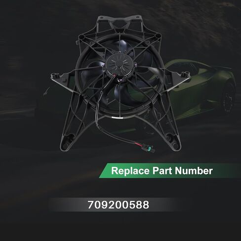 مجموعة مروحة مشعاع التبريد مناسبة لاستبدال Can-Am Maverick X3 2017-2025 709200588 in Kuwait