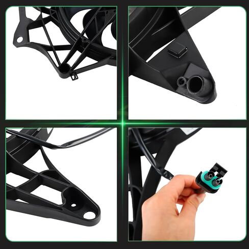 مجموعة مروحة مشعاع التبريد مناسبة لاستبدال Can-Am Maverick X3 2017-2025 709200588 in Kuwait