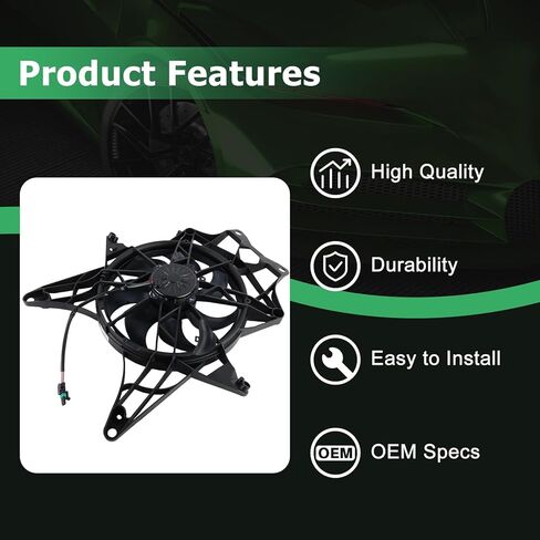 مجموعة مروحة مشعاع التبريد مناسبة لاستبدال Can-Am Maverick X3 2017-2025 709200588 in Kuwait