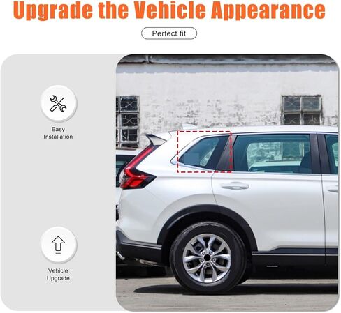 Compatible For Honda CRV/CR-V 2023-2025 Car Rear Window Triangle Exterior Styling Shutter Deflector Decoration Accessories in Saudi Arabia
