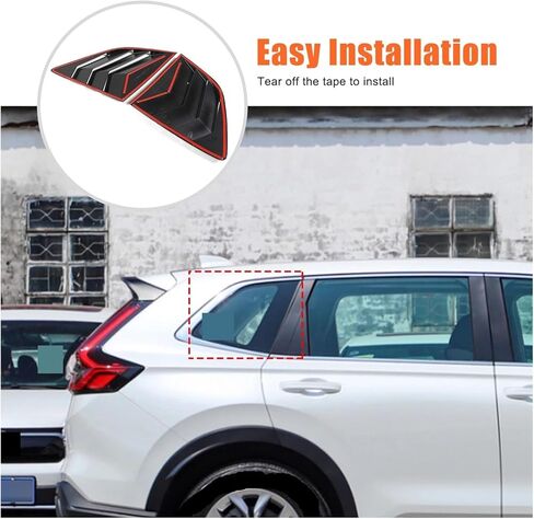 Compatible For Honda CRV/CR-V 2023-2025 Car Rear Window Triangle Exterior Styling Shutter Deflector Decoration Accessories in Saudi Arabia