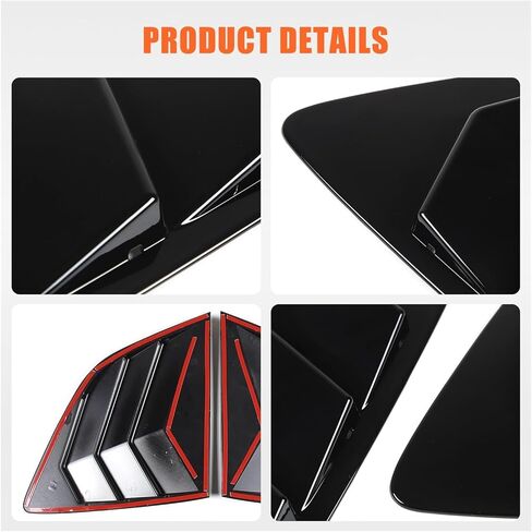 Compatible For Honda CRV/CR-V 2023-2025 Car Rear Window Triangle Exterior Styling Shutter Deflector Decoration Accessories in Saudi Arabia