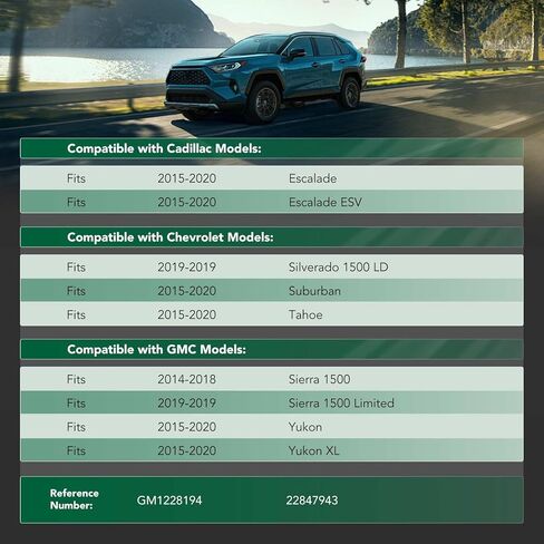 YHTAUTO Front Engine Splash Shield متوافق مع 2014-2020 Chevy Silverado 1500 LD، Tahoe، Suburban، GMC Sierra 1500 Limited، Yukon XL، Cadillac Escalade ESV، واقيات علبة المحرك الأسود Splash Guard in Saudi Arabia