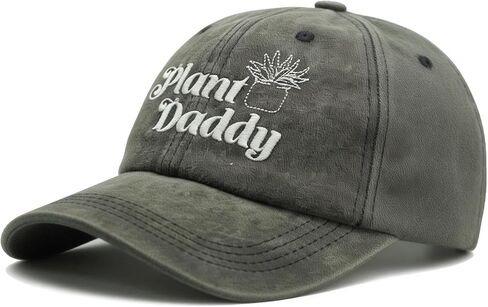 قبعات بيسبول للرجال من Plant Daddy قابلة للتعديل، قبعة صيفية كلاسيكية للأب ساندويتش باللون الأسود in Kuwait
