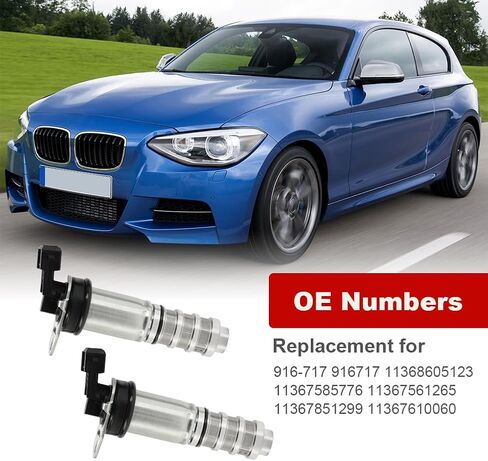 2 قطعة محرك OCV متغير صمام توقيت VVT الملف اللولبي متوافق مع BMW 135i 135is 335i 535i 550i 640i 650i 740i X3 X5 X6 M3 M4 M5 M6 X1 X4 2008-2019 استبدال لـ 916-717 11368605123 in Kuwait