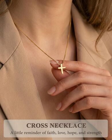 Tarsus Cute Tiny Cross Necklace - Always Remember You Are Loved - Christian Gifts Easter Stuffers Birthday Jewelry Inspirational Gifts for Teen Girls & Women in Saudi Arabia