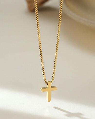 Tarsus Cute Tiny Cross Necklace - Always Remember You Are Loved - Christian Gifts Easter Stuffers Birthday Jewelry Inspirational Gifts for Teen Girls & Women in Saudi Arabia