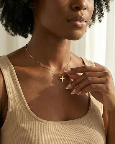Tarsus Cute Tiny Cross Necklace - Always Remember You Are Loved - Christian Gifts Easter Stuffers Birthday Jewelry Inspirational Gifts for Teen Girls & Women in Saudi Arabia