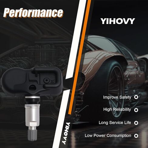 Pre-Programmed TPMS Sensor Tire Pressure Monitoring Sensor 40700-1LA0C fit for Infiniti EX35 EX37 FX35 FX37 FX50 G25 G37 M37 M56 Q40 Q60 Q70 QX50 QX70, fit for Nissan Quest 370Z - 315MHz (4) in Saudi Arabia