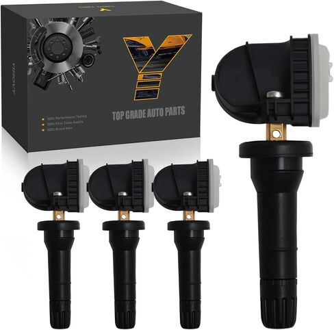 مستشعر مراقبة ضغط الإطارات TPMS المبرمج مسبقًا 13516165 مناسب لـ Buick Enclave، مناسب لكاديلاك XT4، مناسب لـ GMC Acadia، مناسب لشفروليه ماليبو ترافيرس تريل بليزر - 433 ميجا هرتز (4) in Saudi Arabia