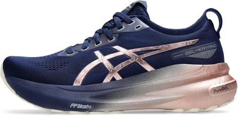 ASICS Women's GEL-KAYANO 31 PLATINUM Running Shoes, 8.5, BLUE EXPANSE/ROSE GOLD in Saudi Arabia