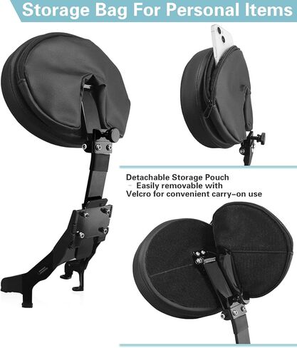 Detachable Adjustable Plug-in Driver Rider Backrest Compatible with Indian Motorcycles Chieftain Dark Horse Roadmaster Elite Springfield Chief Sissy Bar 2014-2025 (1 SET BACKREST) in Saudi Arabia