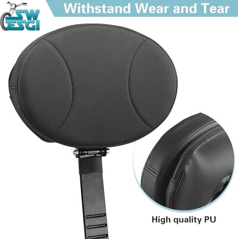 Detachable Adjustable Plug-in Driver Rider Backrest Compatible with Indian Motorcycles Chieftain Dark Horse Roadmaster Elite Springfield Chief Sissy Bar 2014-2025 (1 SET BACKREST) in Saudi Arabia