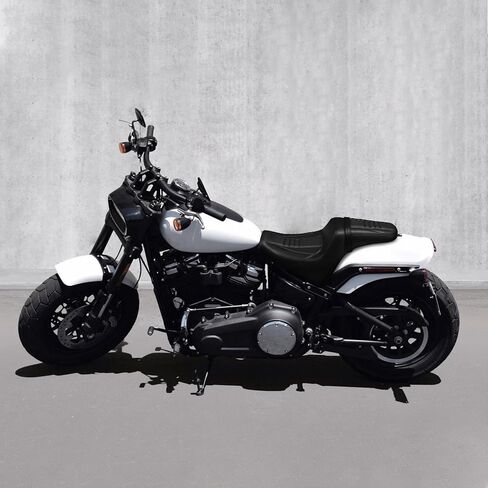مقعد سائق الركاب TCMT رايدر مناسب لدراجات Harley Fat Bob FXFB FXFBS 2018-2024 باللون الأسود in Saudi Arabia