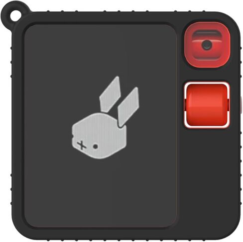 Silicone Case for Rabbit R1 AI Device,Full Protective Cover,Skin-Friendly Dirt and Shock Resistant, 5 Color （Black） in Saudi Arabia